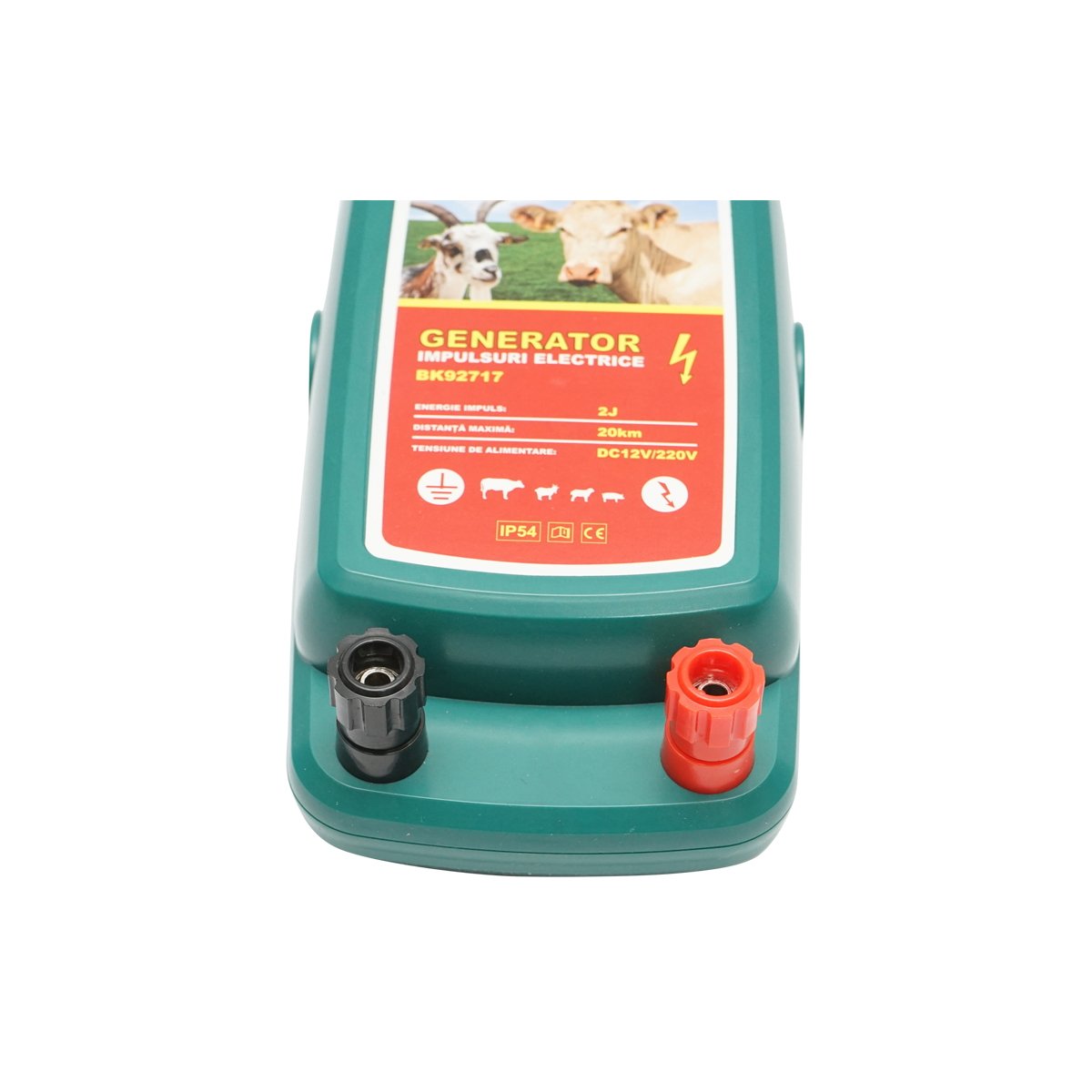 Aparat generator de impulsuri 2 Joule, 20Km pentru gard electric 12V/220V, IP54 Breckner Germany